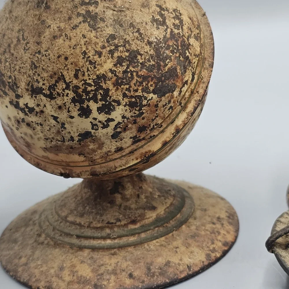 Vintage Antique? Metal Saturn Oil Lamp Art Deco 20s Parts/Repair Industrial Rare